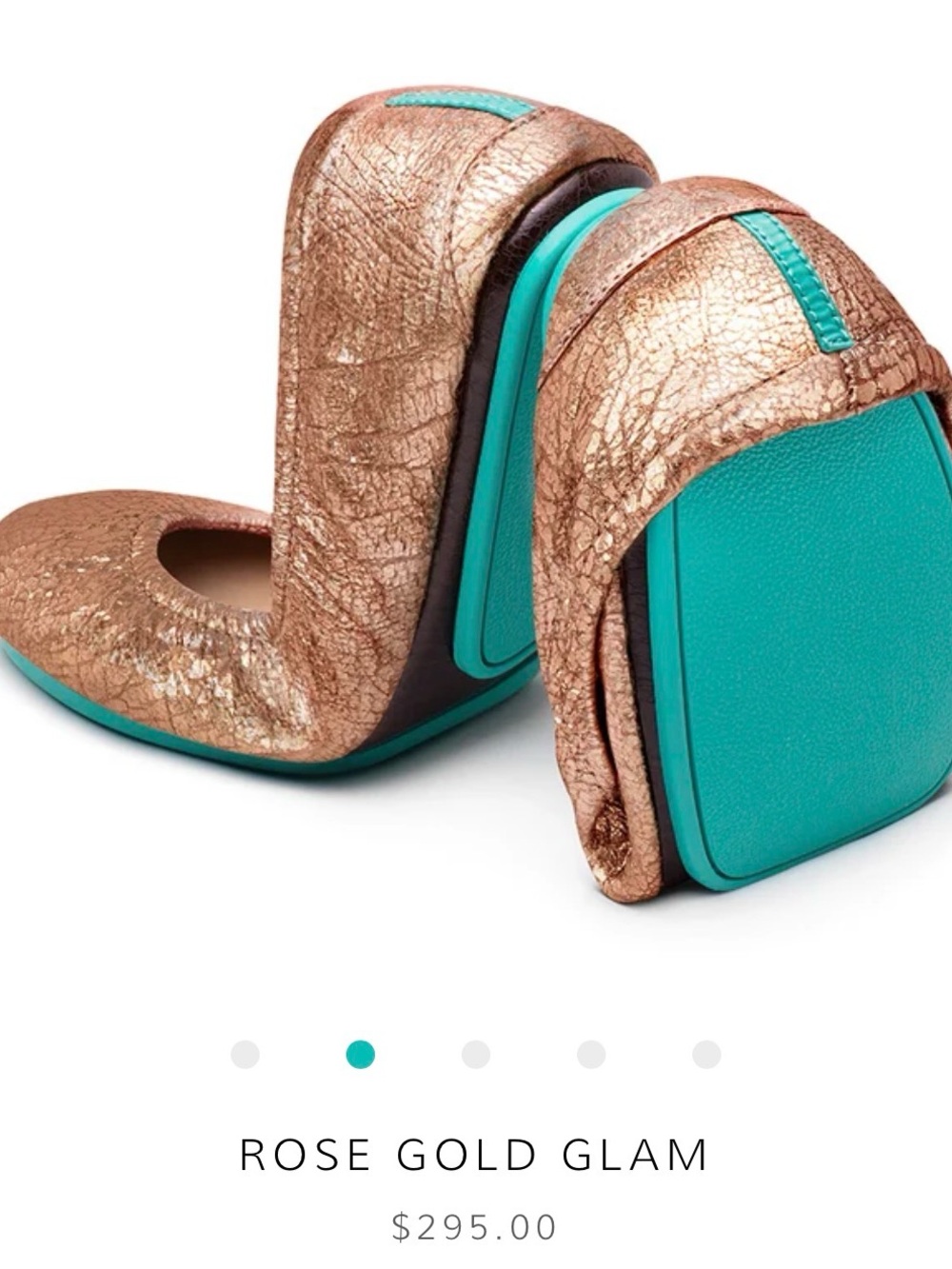 EUC Tieks Rose Gold Glam